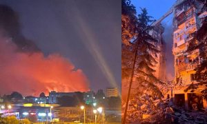 Адская ночь: Киев горит, прилёты в Одессу – ПВО Украины бьёт по жилым домам